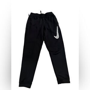 Nike drifit joggers in black with‎ tie waistband size small